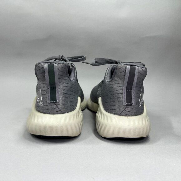 Adidas Alphabounce Running Shoes Men's 12 Gray White Athletic Training Sneakers - Picture 5 of 11